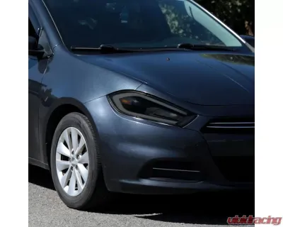 Spec-D Switchback Sequential Animated LED Bar Projector Headlights (Matte Black Housing/Smoked Lens) Dodge Dart 2013-2016 - 2LHP-DRT13SM-SQ-RS