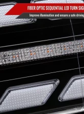 Spec-D Switchback Sequential Turn Signal Animated LED Bar Projector Headlights (Matte Black Housing/Clear Lens) Toyota FJ Cruiser 2007-2014                                     - 2LHP-FJ07JM-SQ-RS - Image 6