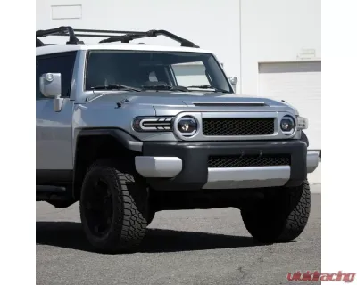 Spec-D Switchback Sequential Turn Signal Animated LED Bar Projector Headlights (Matte Black Housing/Clear Lens) Toyota FJ Cruiser 2007-2014 - 2LHP-FJ07JM-SQ-RS