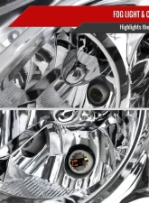 Spec-D Factory Style Projector Headlights (Chrome Housing/Clear Lens) Infiniti G37 | Q60 2008-2015                                     - 2LHP-G37082-RS - Image 4