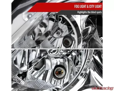 Spec-D Factory Style Projector Headlights (Chrome Housing/Clear Lens) Infiniti G37 | Q60 2008-2015 - 2LHP-G37082-RS