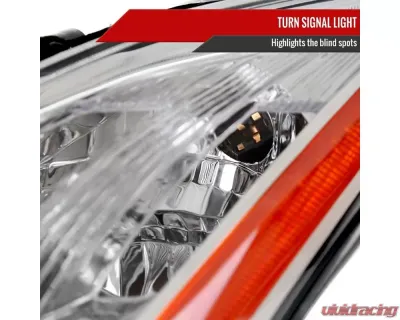 Spec-D Factory Style Projector Headlights (Chrome Housing/Clear Lens) Infiniti G37 | Q60 2008-2015 - 2LHP-G37082-RS