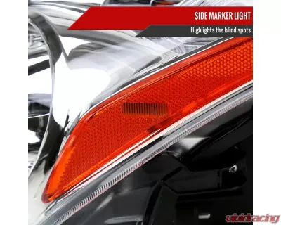 Spec-D Factory Style Projector Headlights (Chrome Housing/Clear Lens) Infiniti G37 | Q60 2008-2015 - 2LHP-G37082-RS