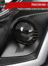 Spec-D Switchback LED Turn Signal Projector Headlights Matte Black Housing/Clear Lens Infiniti G37 | Q60 Coupe/Convertible Sequential 2008-2015                                     - 2LHP-G37082JM-SQ-RS - Image 4