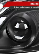 Spec-D Switchback LED Turn Signal Projector Headlights Matte Black Housing/Clear Lens Infiniti G37 | Q60 Coupe/Convertible Sequential 2008-2015                                     - 2LHP-G37082JM-SQ-RS - Image 5