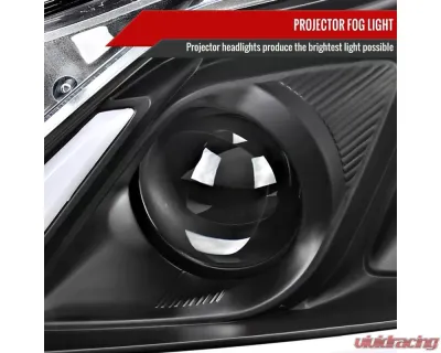 Spec-D Switchback LED Turn Signal Projector Headlights Matte Black Housing/Clear Lens Infiniti G37 | Q60 Coupe/Convertible Sequential 2008-2015 - 2LHP-G37082JM-SQ-RS