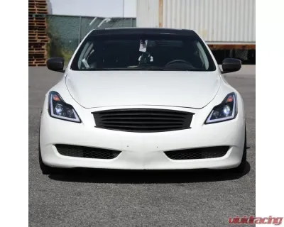 Spec-D Switchback LED Turn Signal Projector Headlights Matte Black Housing/Clear Lens Infiniti G37 | Q60 Coupe/Convertible Sequential 2008-2015 - 2LHP-G37082JM-SQ-RS
