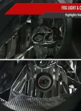 Spec-D Factory Style Projector Headlights (Matte Black Housing/Smoked Lens) Infiniti G37 | Q60 2008-2015                                     - 2LHP-G37082SM-RS - Image 4