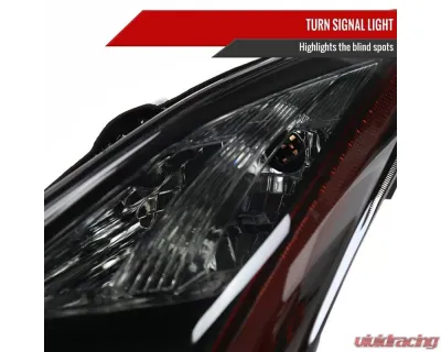 Spec-D Factory Style Projector Headlights (Matte Black Housing/Smoked Lens) Infiniti G37 | Q60 2008-2015 - 2LHP-G37082SM-RS