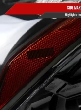 Spec-D Factory Style Projector Headlights (Matte Black Housing/Smoked Lens) Infiniti G37 | Q60 2008-2015                                     - 2LHP-G37082SM-RS - Image 6