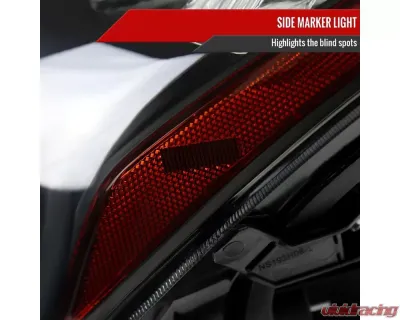 Spec-D Factory Style Projector Headlights (Matte Black Housing/Smoked Lens) Infiniti G37 | Q60 2008-2015 - 2LHP-G37082SM-RS