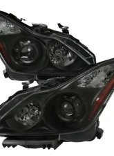 Spec-D Factory Style Projector Headlights (Matte Black Housing/Smoked Lens) Infiniti G37 | Q60 2008-2015                                     - 2LHP-G37082SM-RS - Image 10