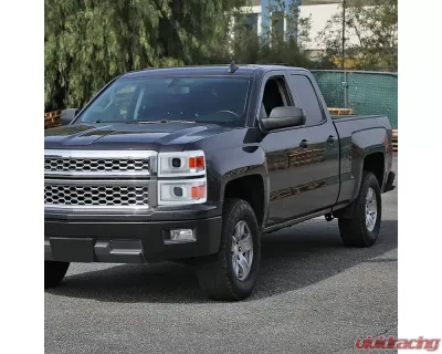 Spec-D Switchback Sequential LED Bar Projector Headlights (White Housing/Clear Lens/Black Trim) Chevrolet Silverado 1500 2014-2015 - 2LHP-SIV14XE-SQ-RS