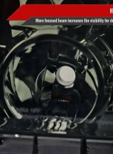 Spec-D Retro Style LED Tube Projector Headlights w/ LED Turn Signals (Chrome Housing/Smoked Lens)  Toyota Tundra | Sequoia 2007-2017                                     - 2LHP-TUN07G-G3-GO - Image 4