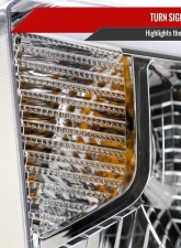 Spec-D LED Switchback Sequential Turn Signal LED Bar Projector Headlights (Chrome Housing/Clear Lens) Toyota Tundra 2014-2021                                     - 2LHP-TUN14-DRL-GO - Image 5