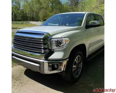 Spec-D LED Switchback Sequential Turn Signal LED Bar Projector Headlights (Chrome Housing/Clear Lens) Toyota Tundra 2014-2021 - 2LHP-TUN14-DRL-GO