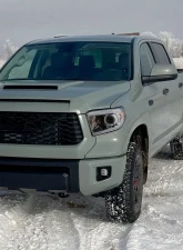 Spec-D LED Switchback Sequential Turn Signal LED Bar Projector Headlights (Chrome Housing/Clear Lens) Toyota Tundra 2014-2021                                     - 2LHP-TUN14-DRL-GO - Image 10