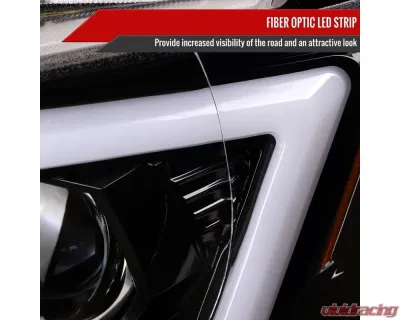 Spec-D LED Bar Sequential Turn Signal Projector Headlights (Glossy Black Housing/Clear Lens) Subaru WRX | STI 2006-2007 - 2LHP-WRX06BK-G2-TM