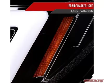 Spec-D LED Bar Sequential Turn Signal Projector Headlights (Glossy Black Housing/Clear Lens) Subaru WRX | STI 2006-2007 - 2LHP-WRX06BK-G2-TM