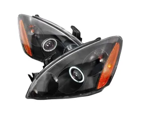 Spec-D CCFL  Halo Projector Headlights Black Mitsubishi Lancer 2004-2006