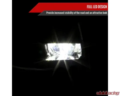 Spec-D Full LED Fog Lights Kit (Chrome Housing/Clear Lens) Toyota Camry 2021-2023 - LF-CAM21SECLED-DL