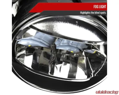 Spec-D Full LED Fog Lights Kit (Chrome Housing/Clear Lens) Toyota Camry 2021-2023 - LF-CAM21SECLED-DL