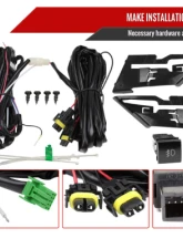 Spec-D Full LED Fog Lights Kit (Chrome Housing/Clear Lens) Toyota Camry 2021-2023                                     - LF-CAM21SECLED-DL - Image 6