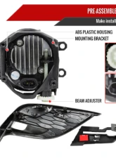 Spec-D Full LED Fog Lights Kit (Chrome Housing/Clear Lens) Toyota Camry 2021-2023                                     - LF-CAM21SECLED-DL - Image 7