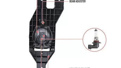 Spec-D H10 Fog Lights (Chrome Housing/Smoked Lens) Ford F-Series | Excursion 1999-2004                                     - LF-F25099GOEM-HZ - Image 7