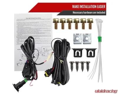 Spec-D H16 Fog Lights Kit (Chrome Housing/Clear lens) Nissan Rogue 2021-2023 - LF-RGE21COEM-DL