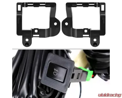 Spec-D H16 Fog Lights Kit (Chrome Housing/Clear lens) Nissan Rogue 2021-2023 - LF-RGE21COEM-DL