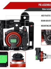 Spec-D H16 Fog Lights Kit (Chrome Housing/Clear lens) Nissan Rogue 2021-2023                                     - LF-RGE21COEM-DL - Image 7