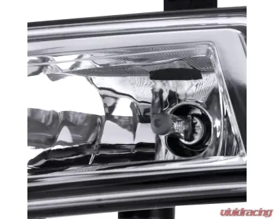 Spec-D Fog Light with Chrome Housing and Clear Lens Uses OE Wiring and Swith Nissan Sentra 2020-2021 - LF-SEN20COEM-DL