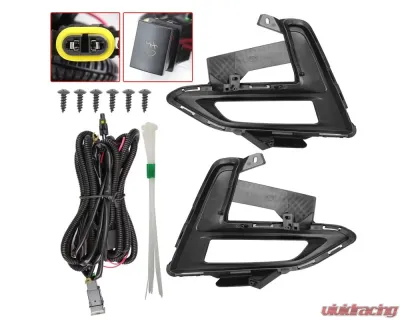 Spec-D Fog Light with Chrome Housing and Clear Lens Uses OE Wiring and Swith Nissan Sentra 2020-2021 - LF-SEN20COEM-DL