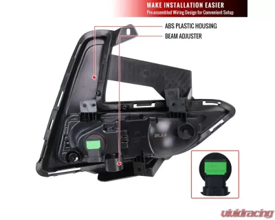 Spec-D Fog Light with Chrome Housing and Clear Lens Uses OE Wiring and Swith Nissan Sentra 2020-2021 - LF-SEN20COEM-DL