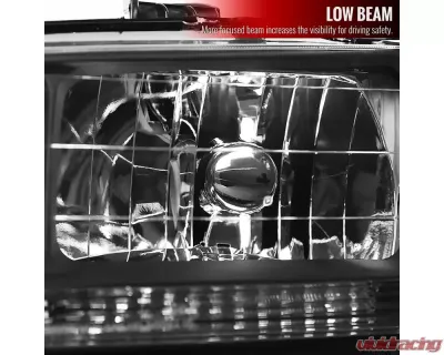 Spec-D Crystal Housing Headlights Black Honda Accord 1998-2002 - LH-ACD98JM-RS