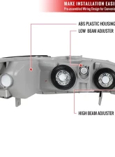 Spec-D Crystal Housing Headlights Black Honda Accord 1998-2002                                     - LH-ACD98JM-RS - Image 9