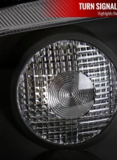 Spec-D Headlights Black with Fog Lights HB5 Low Beam- No Bulbs Included Volkswagen Jetta 1999-2004                                     - LH-JET99JM-V2-RS - Image 4