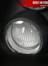 Spec-D Headlights Black with Fog Lights HB5 Low Beam- No Bulbs Included Volkswagen Jetta 1999-2004                                     - LH-JET99JM-V2-RS - Image 5