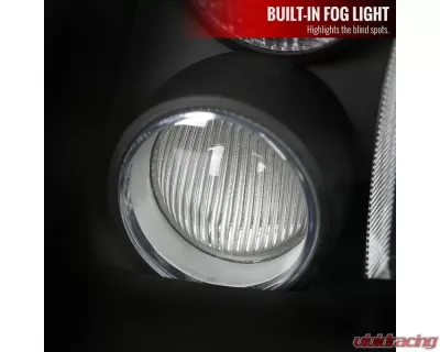 Spec-D Headlights Black with Fog Lights HB5 Low Beam- No Bulbs Included Volkswagen Jetta 1999-2004 - LH-JET99JM-V2-RS