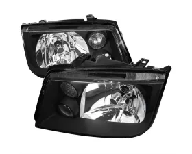 Spec-D Headlights Black with Fog Lights HB5 Low Beam- No Bulbs Included Volkswagen Jetta 1999-2004