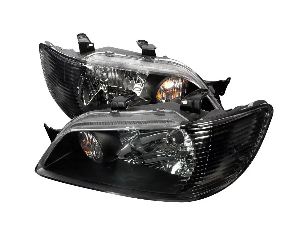 Spec-D Crystal Housing Headlights Black Mitsubishi Lancer 2002-2003 - LH-LAN02JM-KS