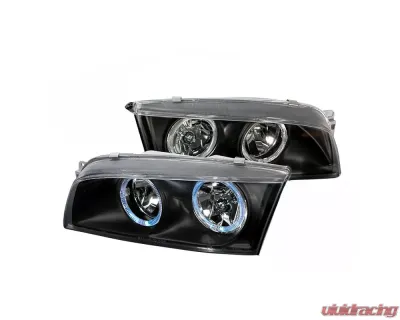 Spec-D Crystal Housing Headlights Black Mitsubishi Mirage 1997-2001 - LH-MRG974HJM-KS