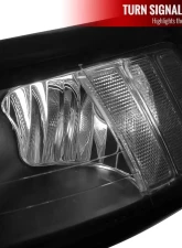 Spec-D Headlights- Black Ford Mustang 1999-2004                                     - LH-MST99JM-RS - Image 5