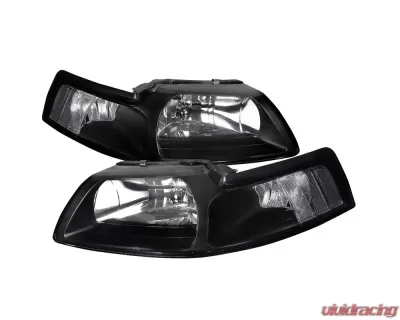 Spec-D Headlights- Black Ford Mustang 1999-2004 - LH-MST99JM-RS