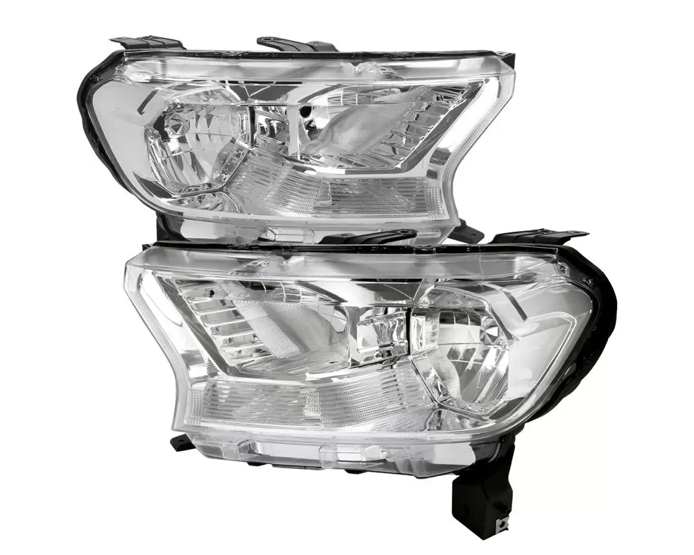 Spec-D OE Style Halogen Headlights with Chrome Housing and