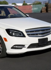 Spec-D Full Led Projector Headlights Black Housing Smoked Lens Switchback Led Light Bar Mercedes Benz W204 2008-2011                                     - LHE-BW20408SM-SQ-RS - Image 9