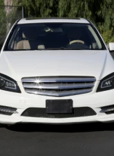 Spec-D Full Led Projector Headlights Black Housing Smoked Lens Switchback Led Light Bar Mercedes Benz W204 2008-2011                                     - LHE-BW20408SM-SQ-RS - Image 10