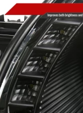 Spec-D Halo Projector Headlights w/ SMD LED Light Strip (Matte Black Housing/Clear Lens) Lexus GS300 | GS400 | GS430 1998-2005                                     - LHP-GS30098JM-RS - Image 5