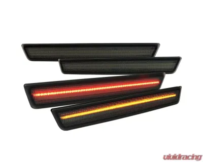 Spec-D LED Side MArker-4PC-Smoke-F+R Dodge Challenger 2015-2018 - LSM-CHA15GLED4P-VS